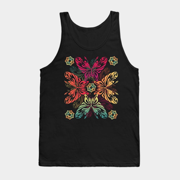 Beautiful Butterflies illusions Tank Top by i2studio